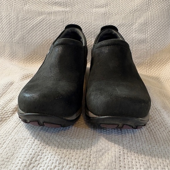 Dansko Women's Patti Black Suede Leather Enclosed Clog Size 38 (7.5-8) - Picture 3 of 12